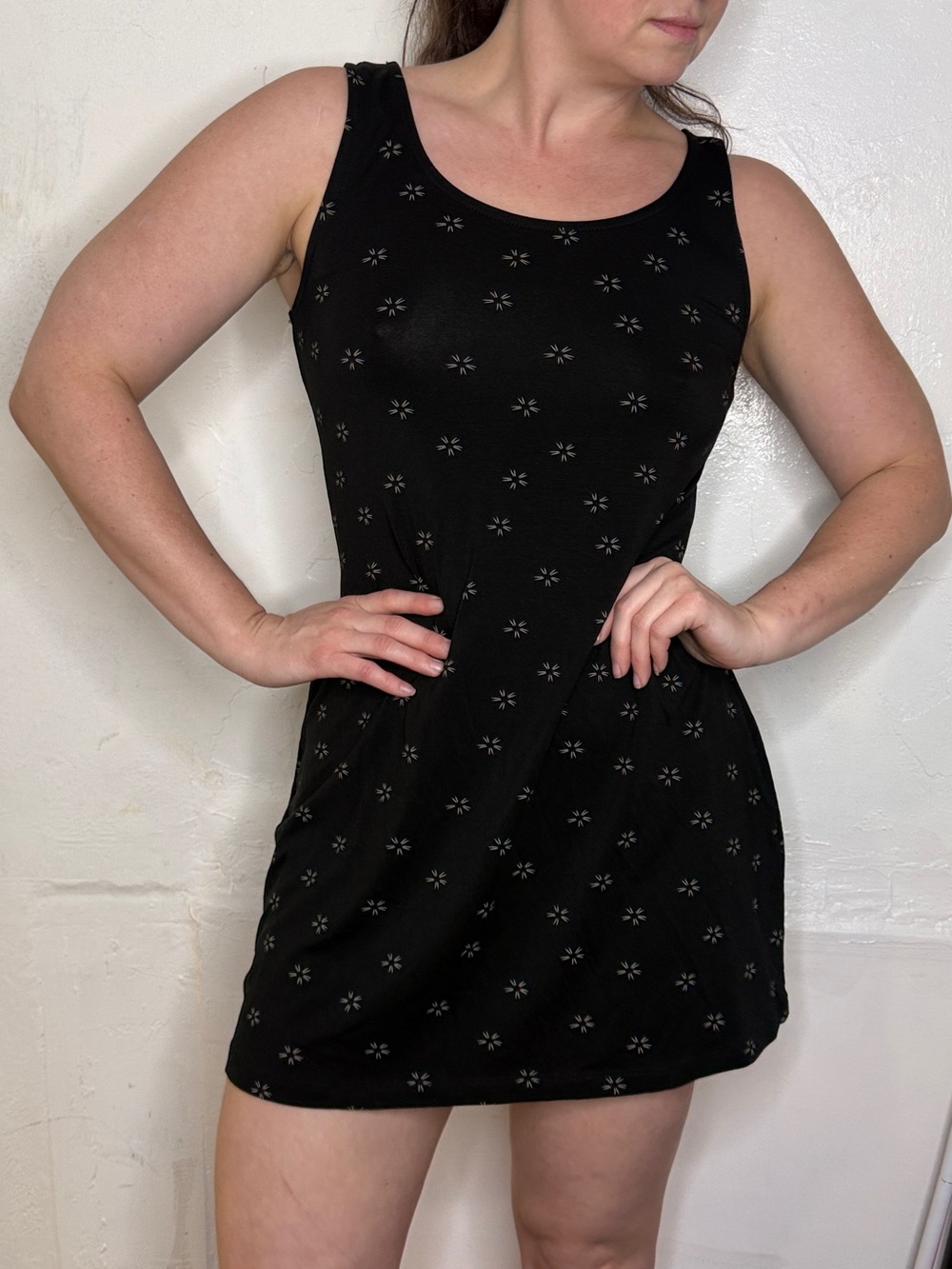 Gudrun Sjoden Galiliei Tank Tunic Black Sleeveless Mini Dress New With Tag Small